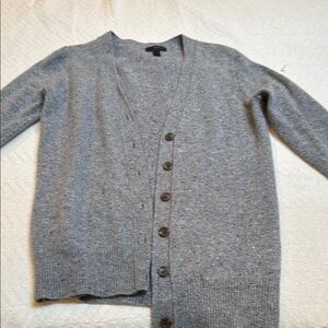 Gray Button-Up Cardigan